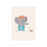 Baby Elephant And Duck (Print Only) thumbnail