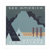 Welcome To Montana, USA. (Print Only)