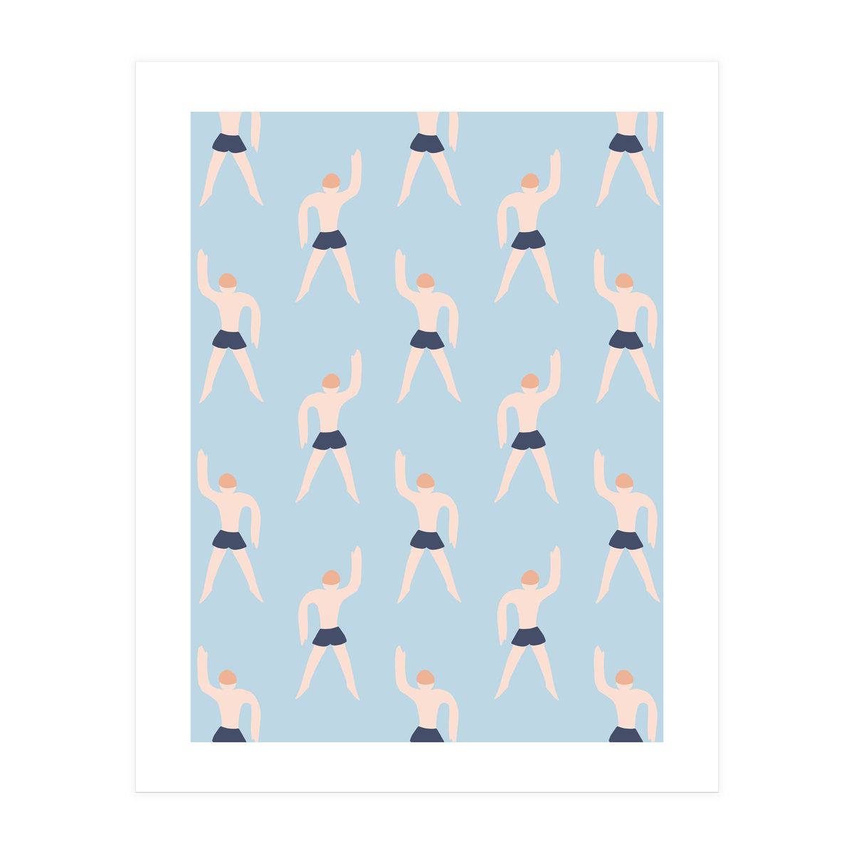 Swimming Boy Pattern (Print Only)