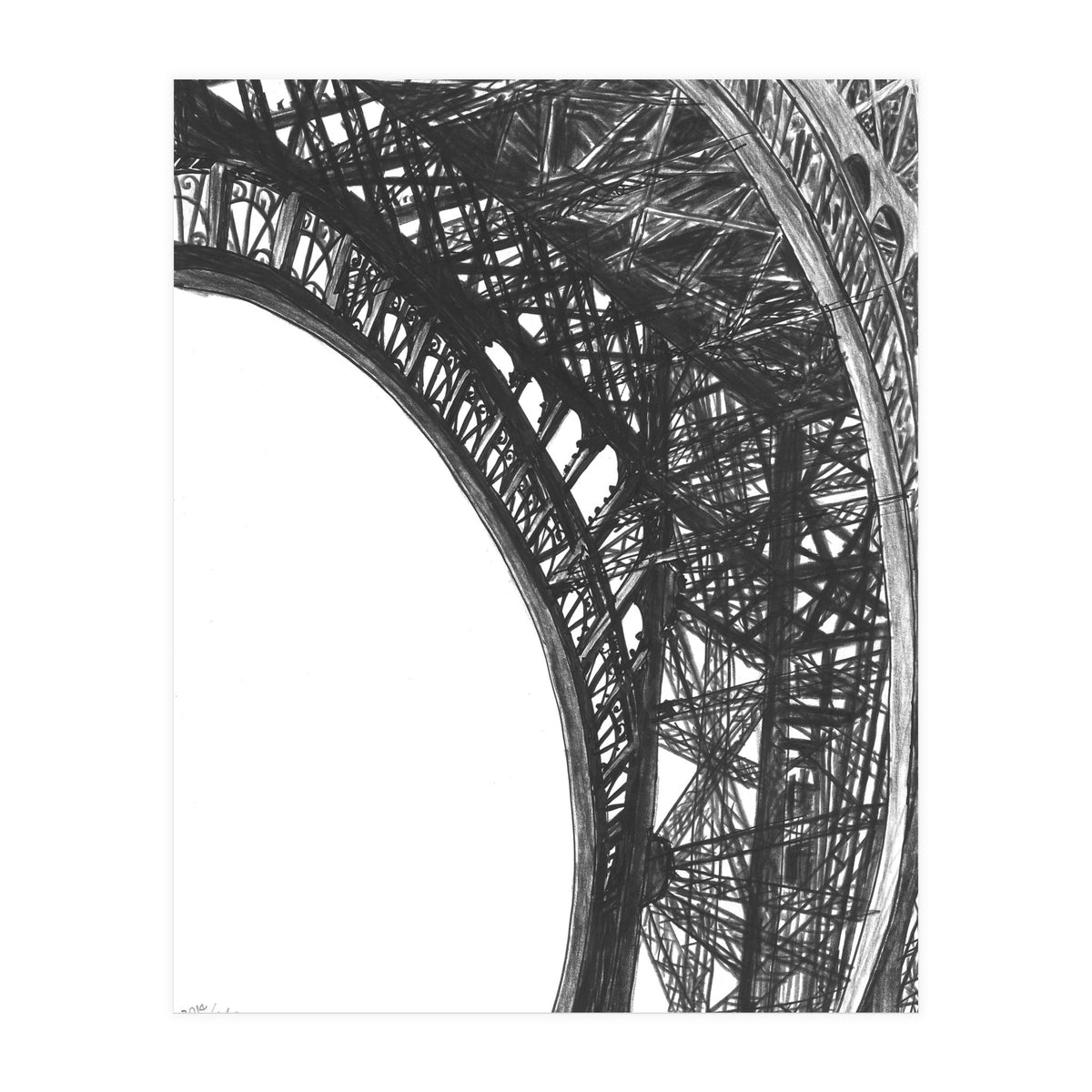 Looking Up The Eiffel (Print Only)