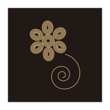 Golden flower | geometric minimal (Print Only) thumbnail