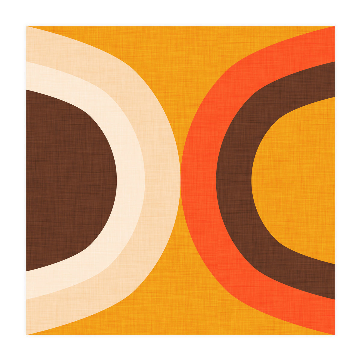 Classic Mid Mod Dot Yellow  (Print Only)