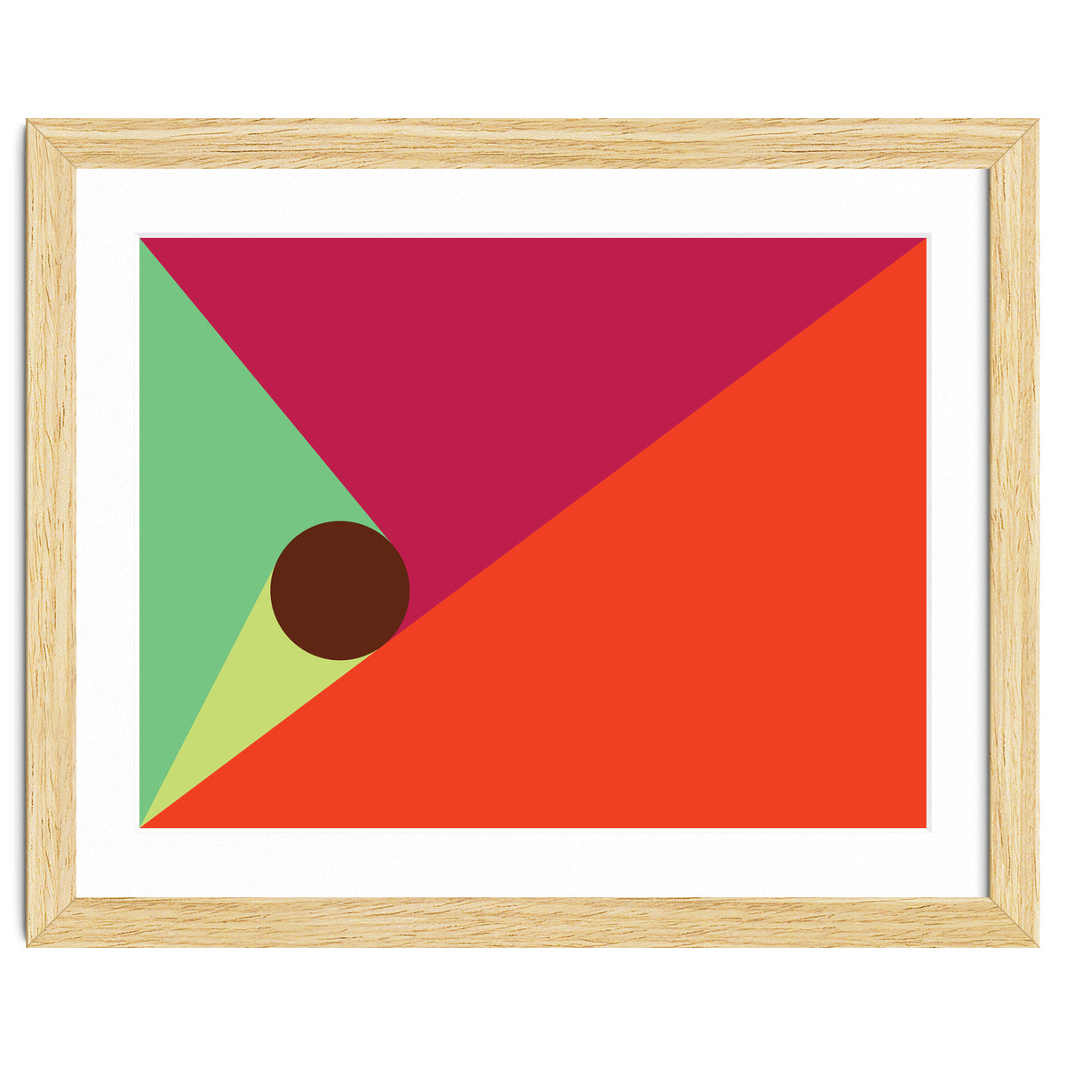 Geometric Shapes No. 25 - orange, mint & purple