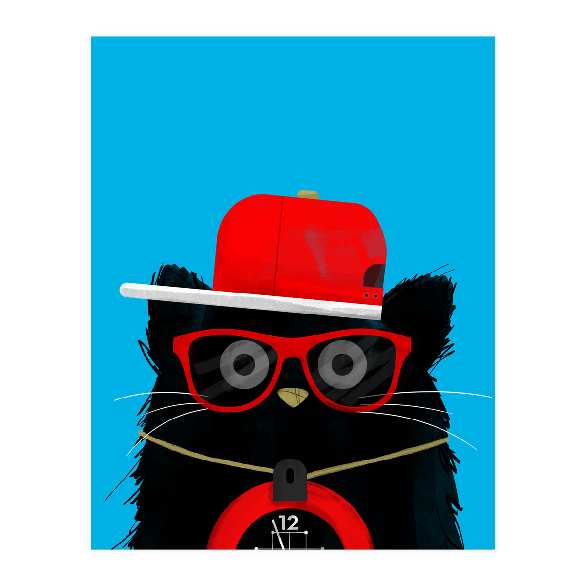 Doozal Cat Flavor Flav (Print Only)