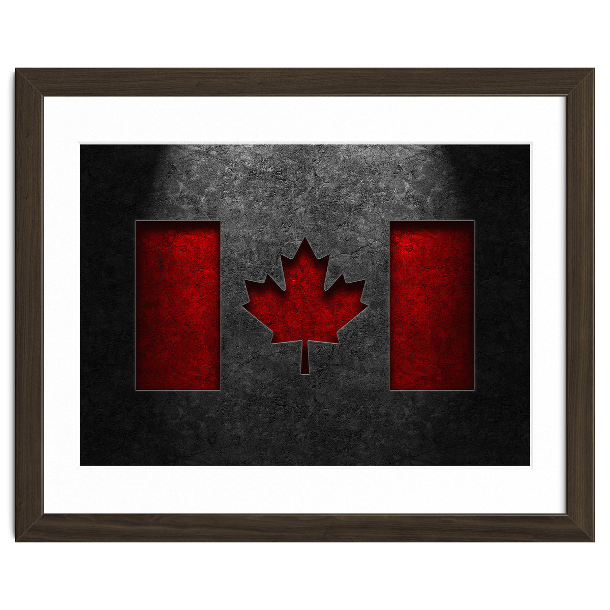 Canadian Flag Stone Texture