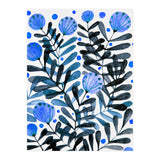 Flowers And Foliage Blue (Print Only) thumbnail