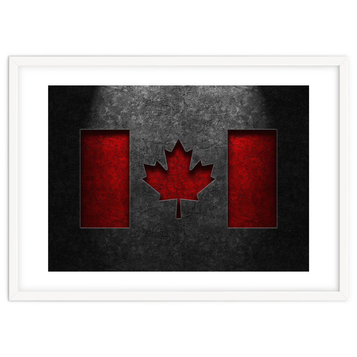 Canadian Flag Stone Texture