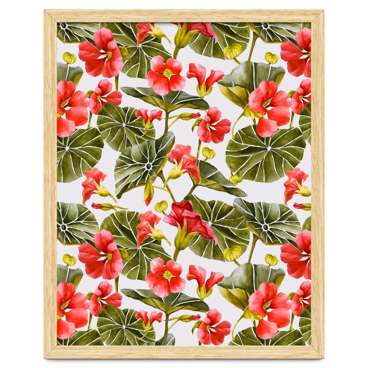 Nasturtiums watercolor 02