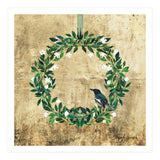 Wreath #White Flowers & Bird #Royal collection (Print Only) thumbnail