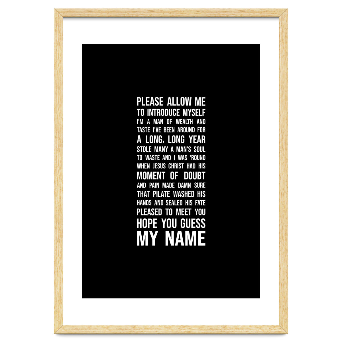 Sympathy For The Devil