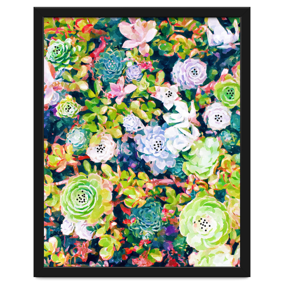 Watercolor Succulents