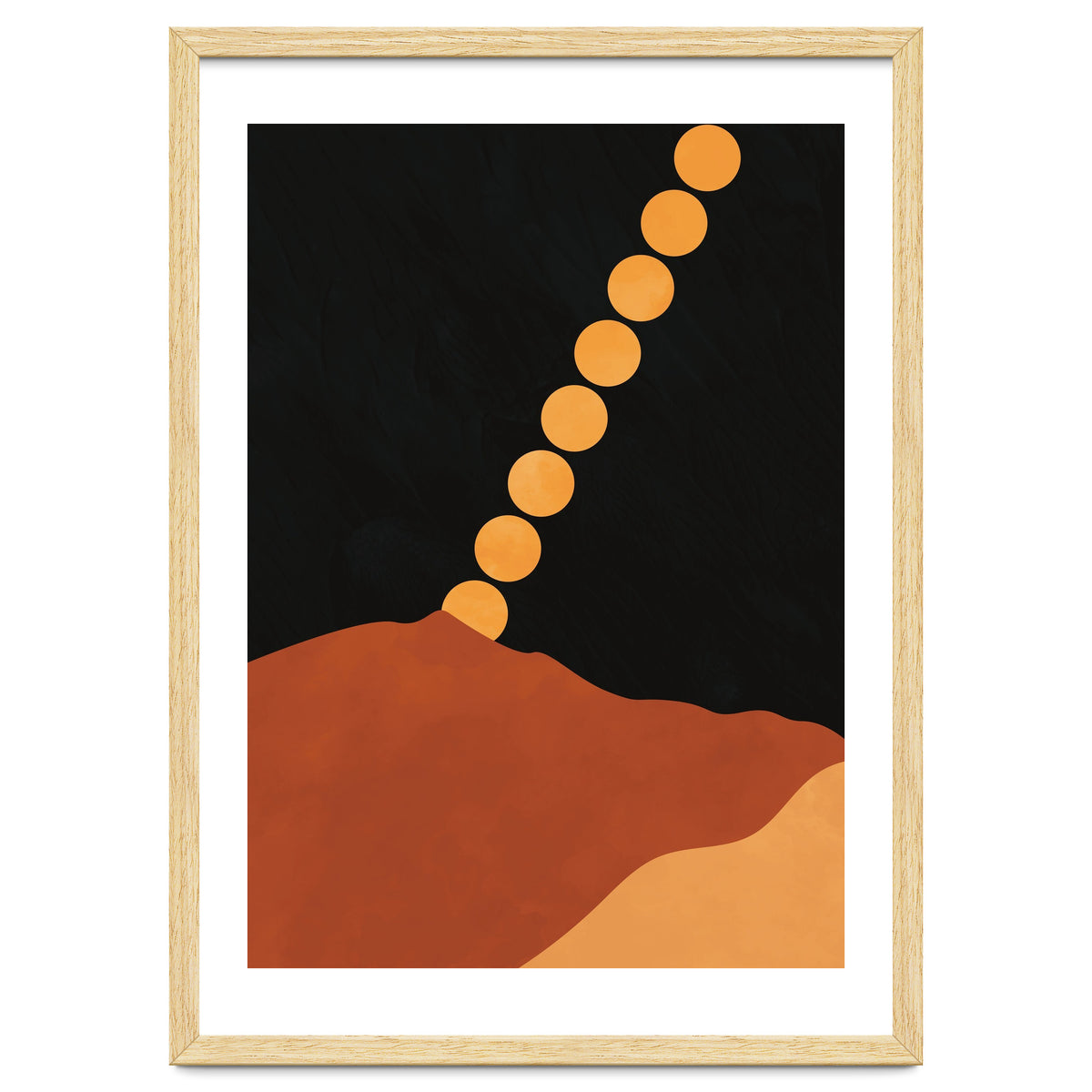 Mountain Hills Moon Earth Tones