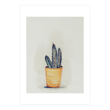Cactus in yellow pot (Print Only) thumbnail
