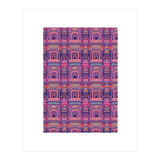Hawa Mahal (Wind Palace) Retro - India (Print Only) thumbnail