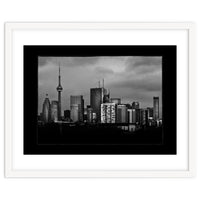 Toronto Skyline From The Pape Ave Bridge No 3 with Border