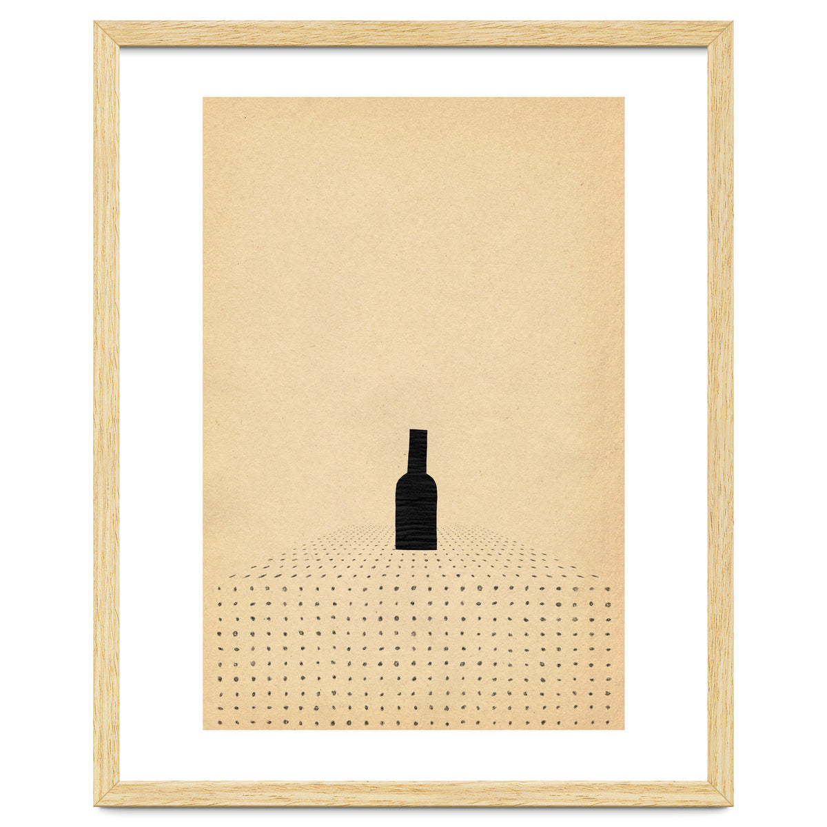 Wine bottle on the table