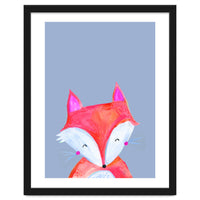 Woodland Fox On Grey