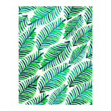 Palm Solace | Tropical Botanical Plants Nature Hand-Painted Watercolor Painting Bohemian Lush Green (Print Only) thumbnail
