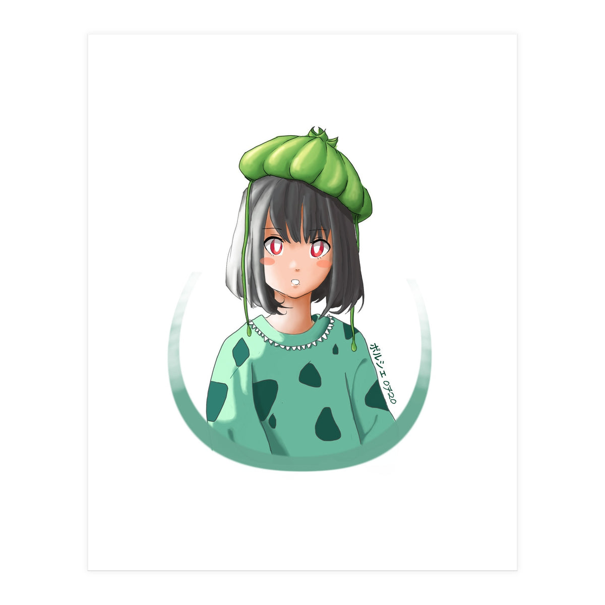 Porkitou: Human Bulbasaur (Print Only)