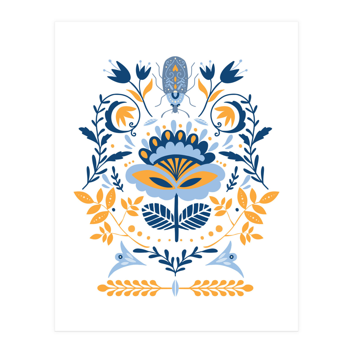 Scandinavian Folk Study 011  (Print Only)