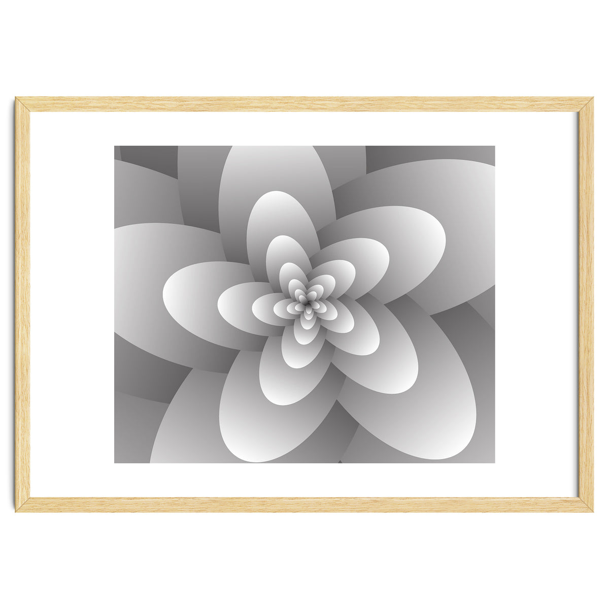 3d Abstract Floral Spiral