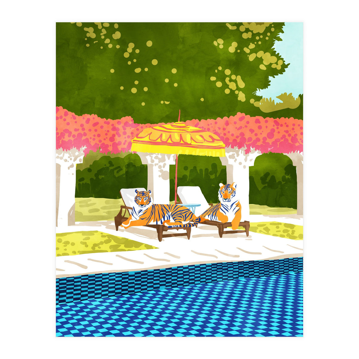 Tiger Vacay (Print Only)