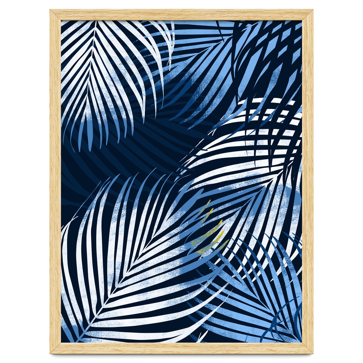 Palm Leaves Blue