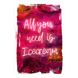 Neon Collection - Icecream (Print Only) thumbnail