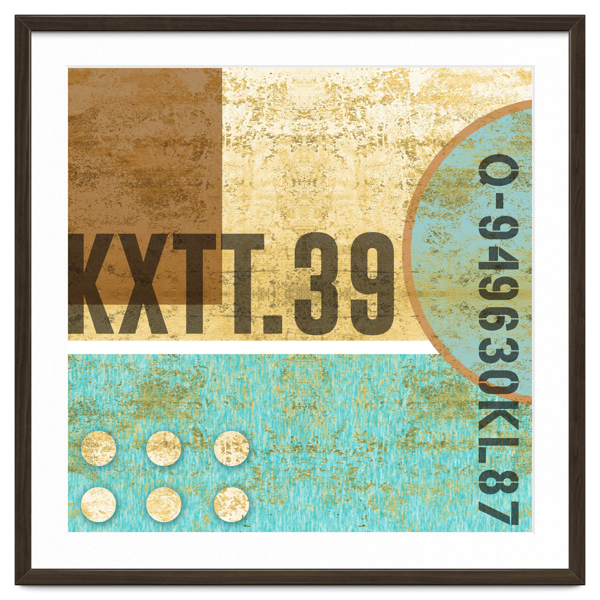 Abstract Industrial Sand And Blue