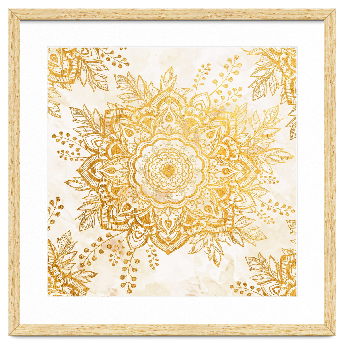 Queen Starring of Mandala-Gold Sunflower I