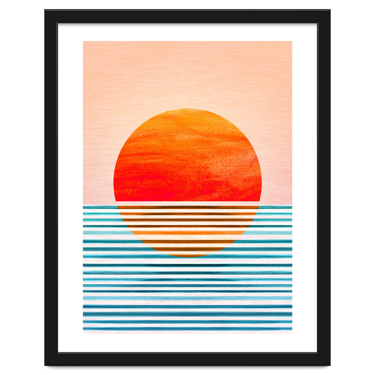 Geometric Minimalist Sunset
