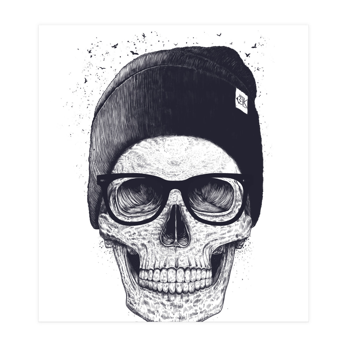 Skull In A Hat (Print Only)