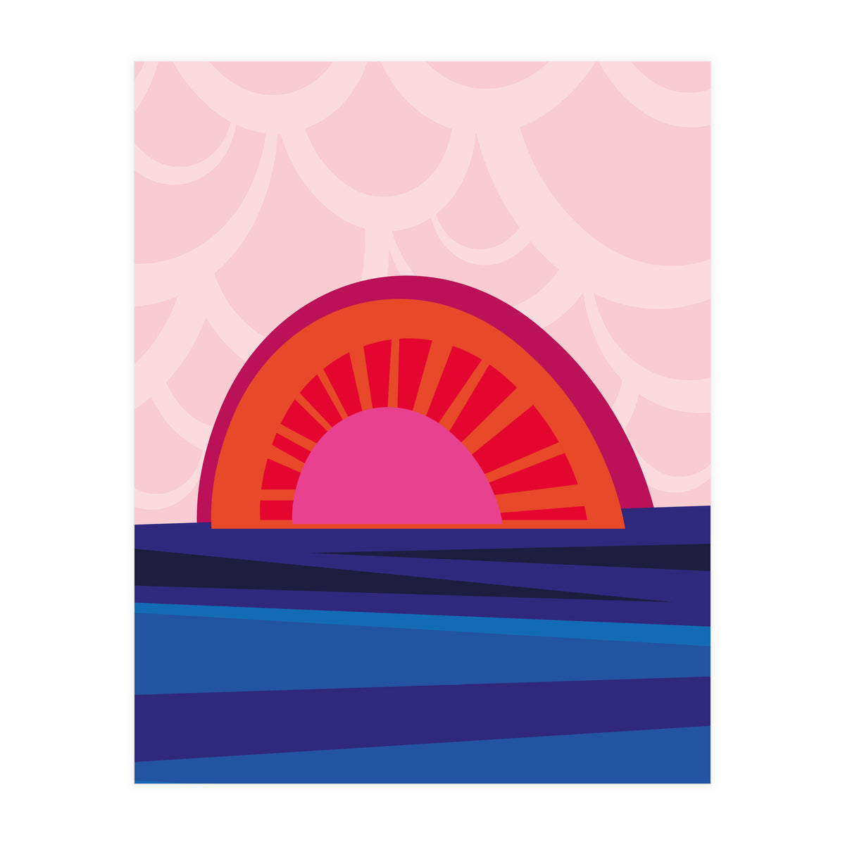 Retro Sunset (Print Only)