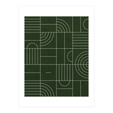 My Favorite Geometric Patterns No.24 - Deep Green (Print Only) thumbnail