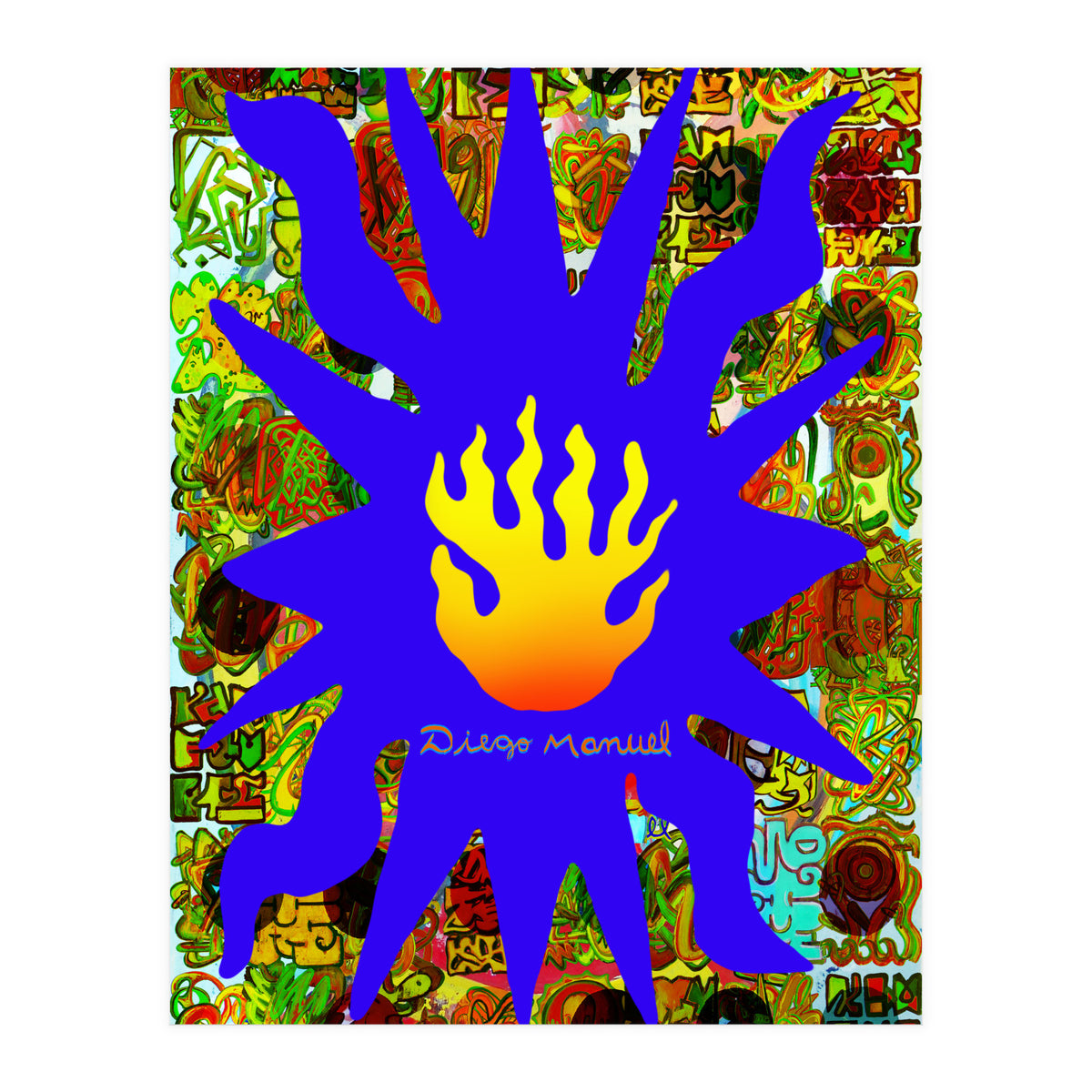 Fuego Y Graffiti 55 (Print Only)