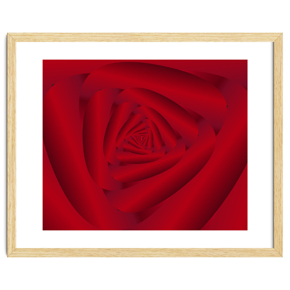 Rose Flower Swirl Art