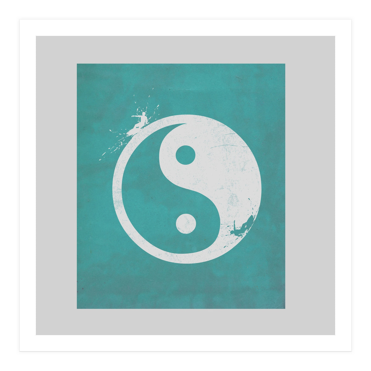 Yin Yang Surfers (Print Only)