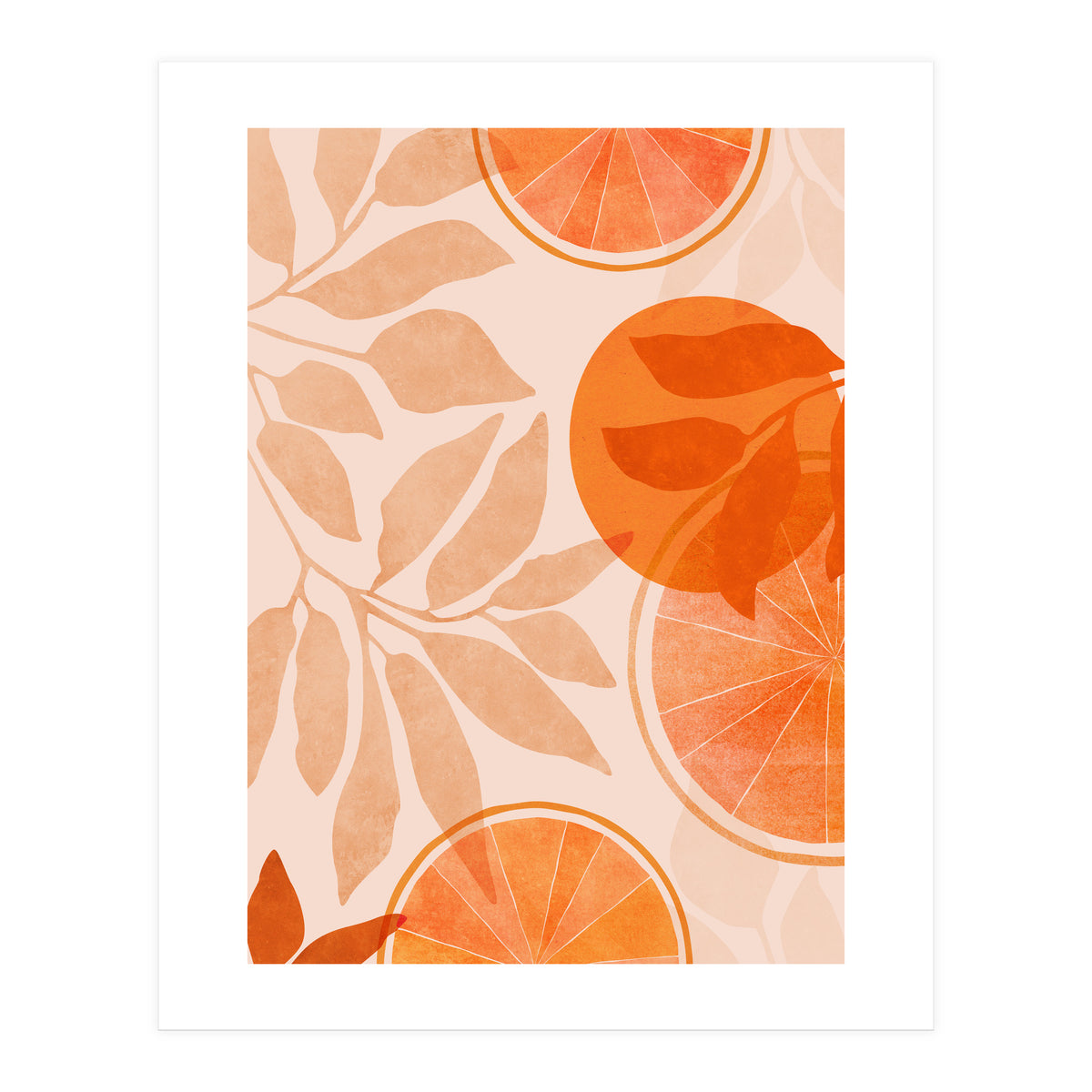 Orange Citrus Collage (Print Only)