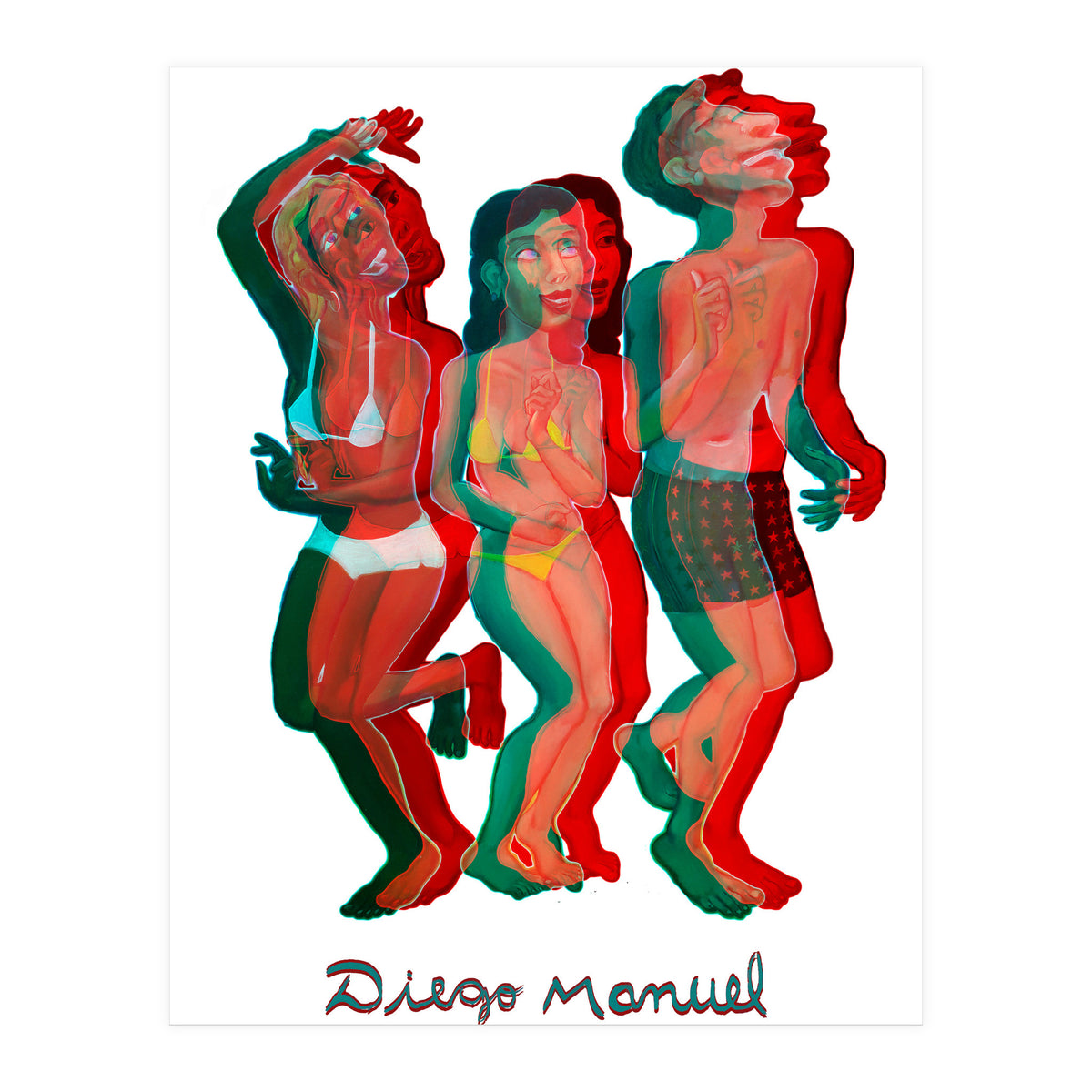 Bailando En La Playa 9 2 (Print Only)