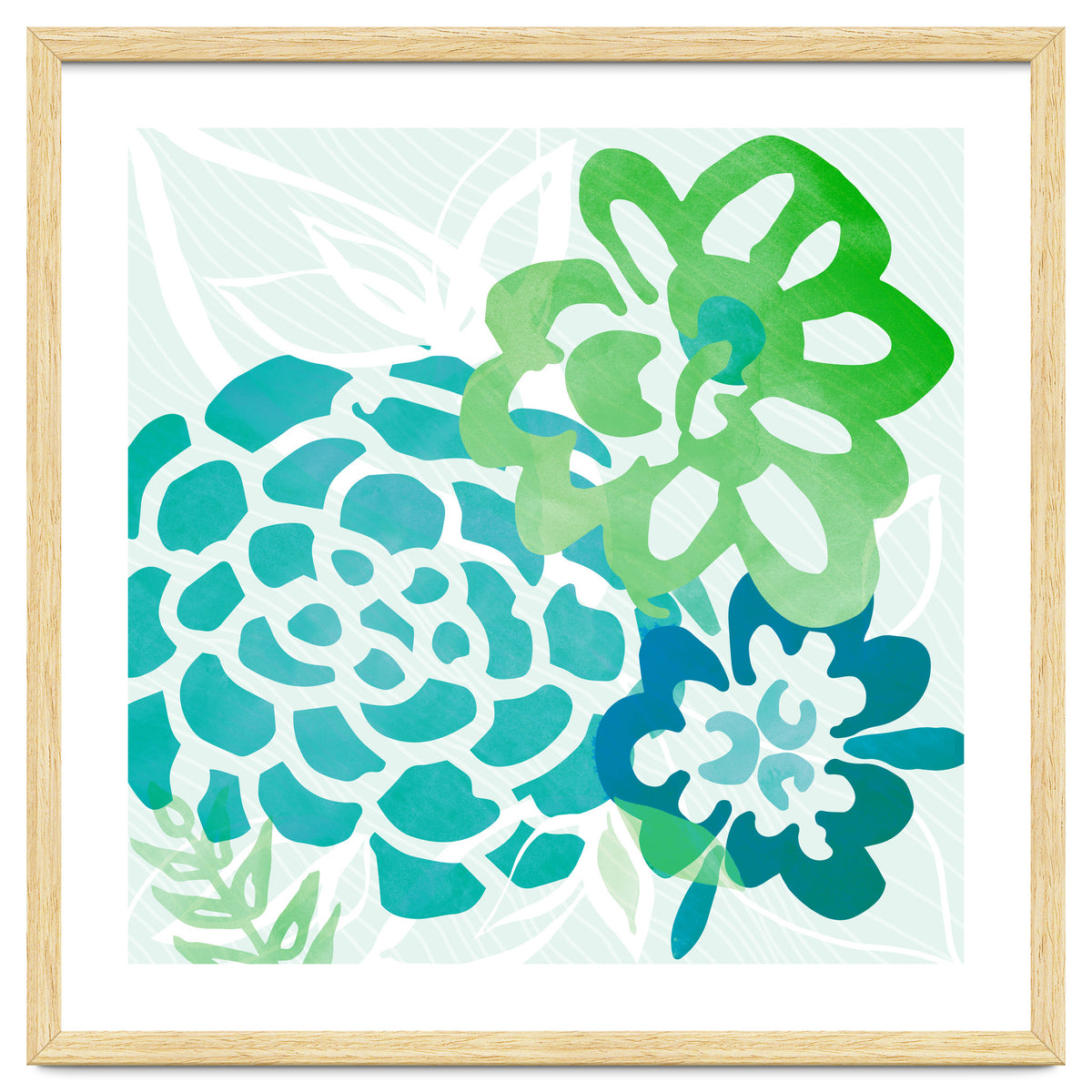 Abstract Coastal Floral