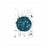 Indigo Blue Botanical Leaves No. 8 (Print Only) thumbnail