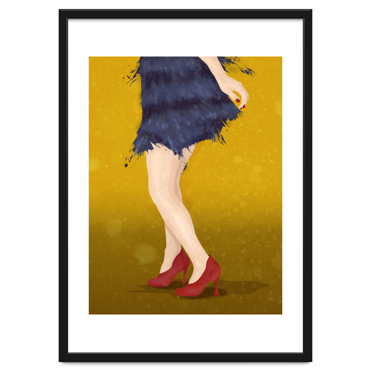 Flapper with red shoes