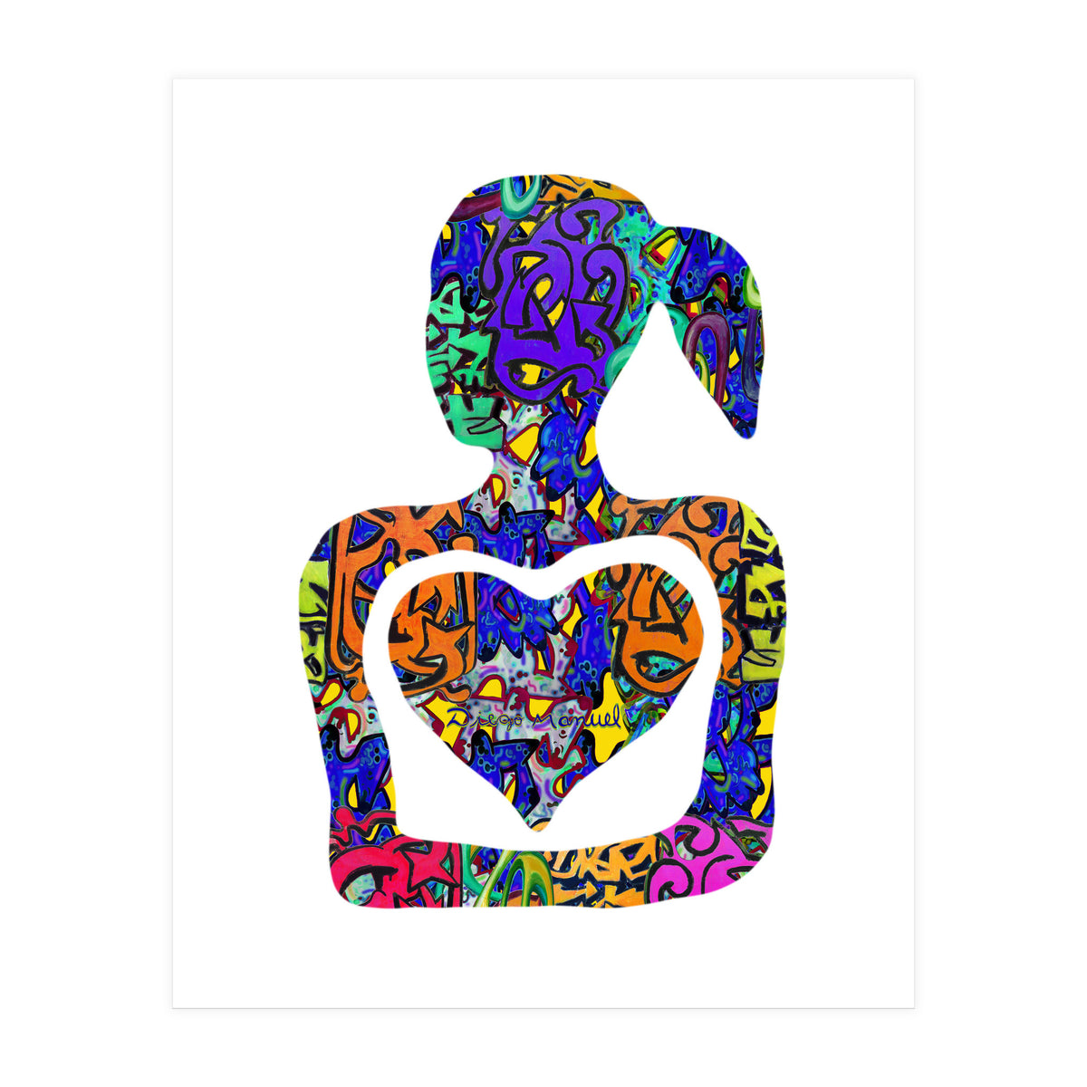 Mujer Digital 3 7  (Print Only)