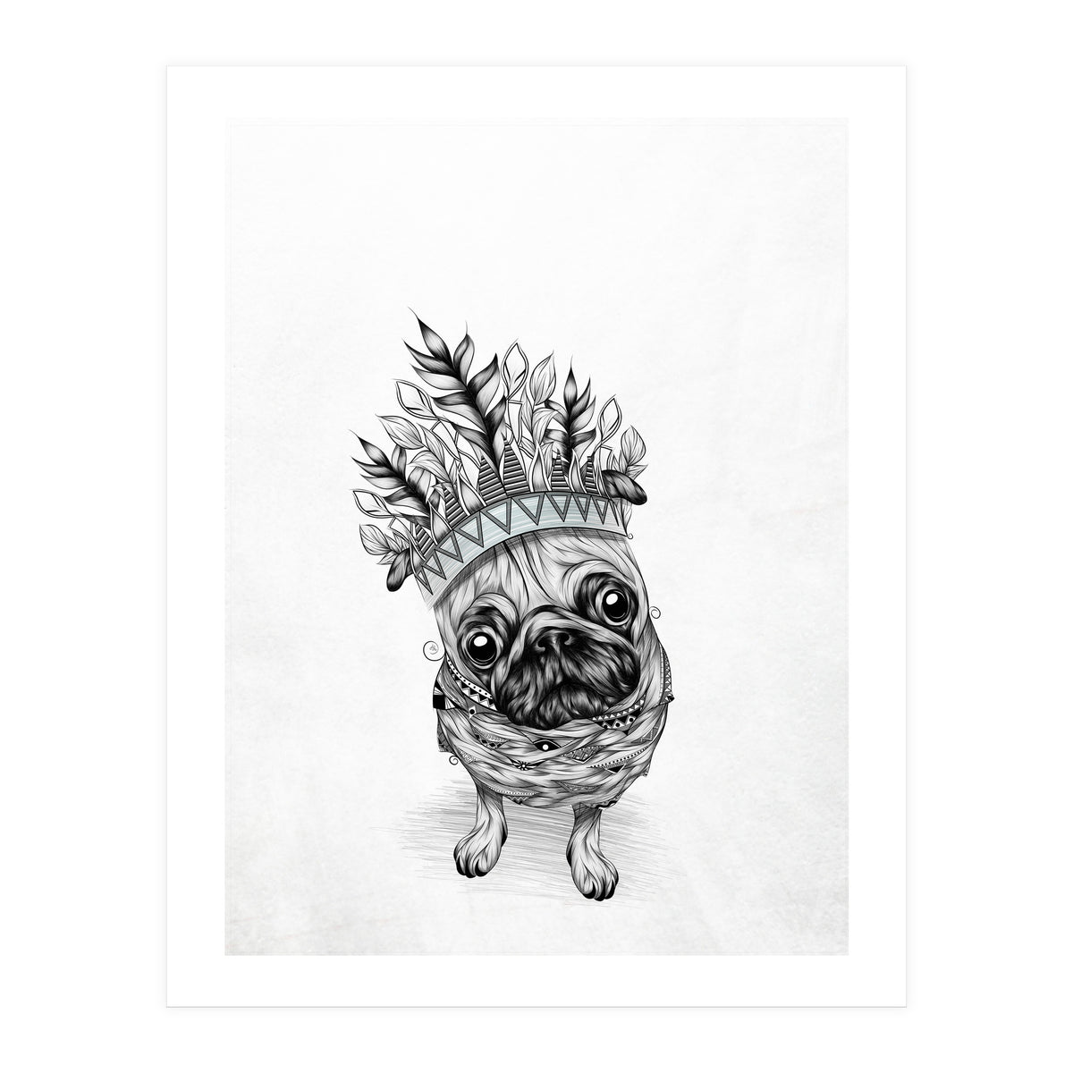 Indian Pug (Print Only)