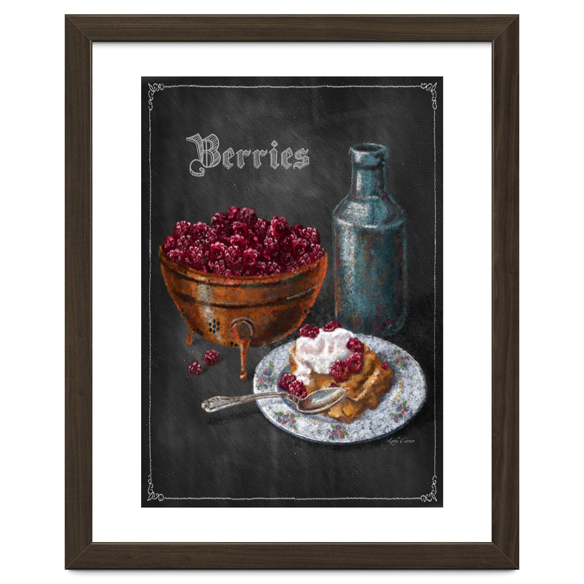 Berries Chalkboard Art