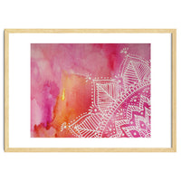 Abstract mandala tye-die - pink