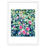 Winter Rose | Botanical Floral Garden | Boho Vintage Plants Meadow Roses Painting thumbnail