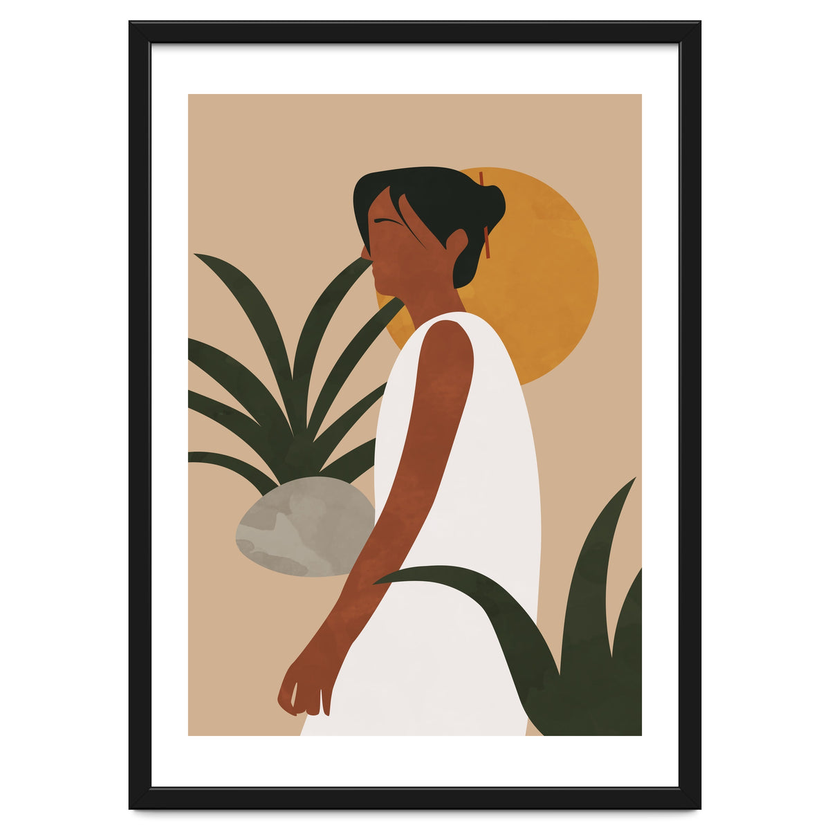 Botanical Woman - Abstract Boho