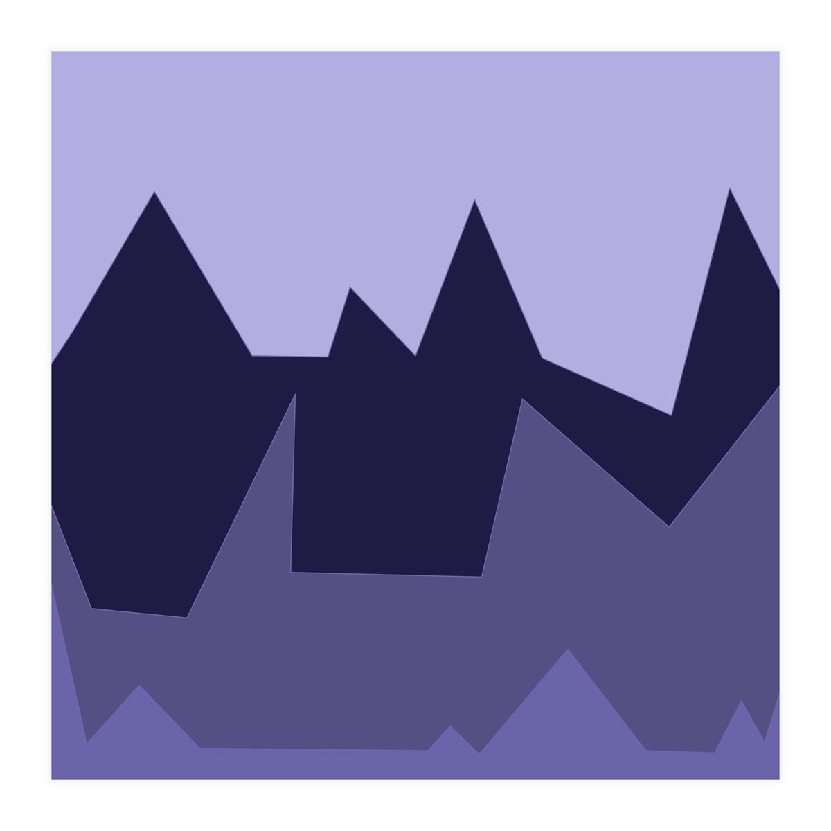 Purple Mountains (Print Only)