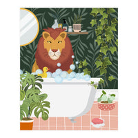Lion in My Bathtub (Print Only)